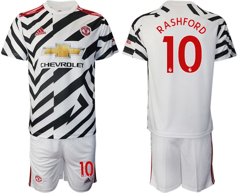 Men 2020-2021 club Manchester united away #10 white Soccer Jerseys1->arsenal jersey->Soccer Club Jersey